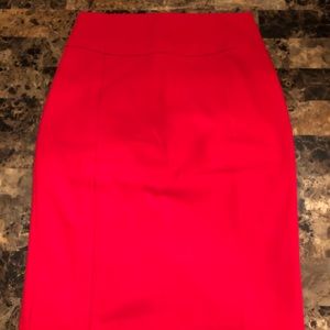 Express Red pencil skirt